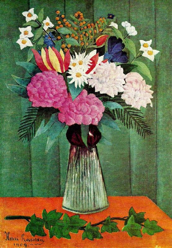Henri Rousseau blommor i vas China oil painting art